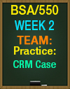 BSA/550 Week 2 Team Practice CRM Case